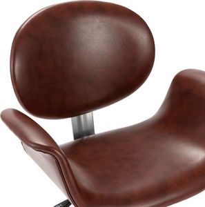vidaXL Obrotowe krzesła stołowe, 2 szt., brązowe, sztuczna skóra 7
