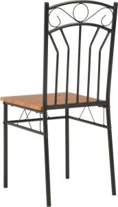 vidaXL Krzesła do jadalni, 4 szt., brązowe, MDF 5