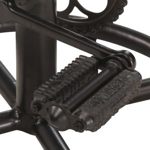 vidaXL Stołki barowe, 2 szt., czarno-brązowe, naturalna skóra kozia 8