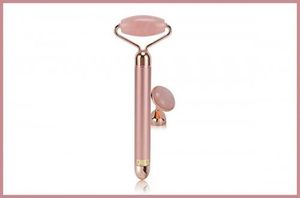 Yeye Roller do masowania twarzy z wibracjami różowy kwarc 3
