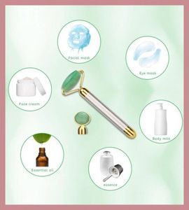 Yeye Roller do masowania twarzy z wibracjami różowy kwarc 7