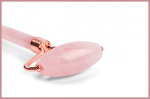 Yeye Zestaw roller + kamień Gua Sha do masażu i relaksu - różowy kwarc 2
