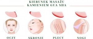 Yeye Zestaw roller + kamień Gua Sha do masażu i relaksu - różowy kwarc 4