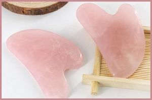 Yeye Zestaw roller + kamień Gua Sha do masażu i relaksu - różowy kwarc 9