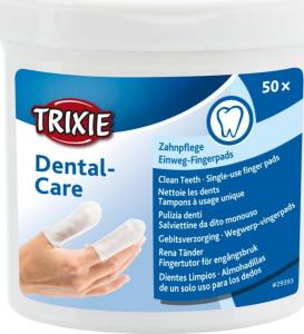 Trixie Nakładki płatki do mycia czyszczenia zębów psa 50 uniwersalny 1