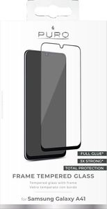Puro PURO Glass szkło hartowane na ekran Samsung Galaxy A41 (czarna ramka) 2