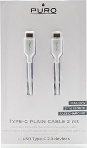 Kabel USB X-One USB-C - USB-C 2 m Biały (CUSBCUSBC2MTWHI) 2