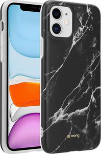 Crong Crong Marble Case etui ochronne na iPhone 11 (czarny) 2