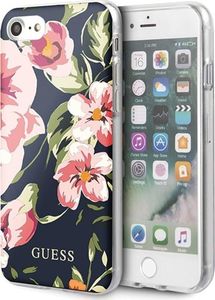 Guess Guess GUHCI8PCUTRFL03 iPhone 7/8/SE 2020 granatowy/navy N3 Flower Collection Shiny uniwersalny 1