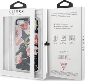 Guess Guess GUHCI8PCUTRFL03 iPhone 7/8/SE 2020 granatowy/navy N3 Flower Collection Shiny uniwersalny 5