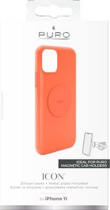 Puro PURO ICON+ Cover etui magnetyczne na iPhone 11 (fluo pomarańczowy) 2
