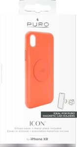 Puro PURO ICON+ Cover etui magnetyczne na iPhone XR (fluo pomarańczowy) 2