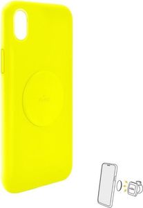 Puro PURO ICON+ Cover etui magnetyczne na iPhone XR (fluo żółty) 1