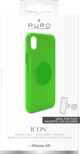 Puro PURO ICON+ Cover etui magnetyczne na iPhone XR (fluo zielony) 2