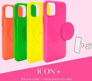 Puro PURO ICON+ Cover etui magnetyczne na iPhone XR (fluo zielony) 4