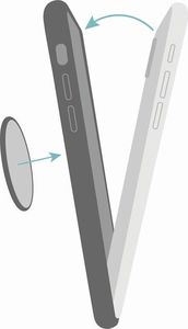 Puro PURO ICON+ Cover etui magnetyczne na iPhone SE 2020 / 8 / 7 / 6s (fluo pomarańczowy) 3