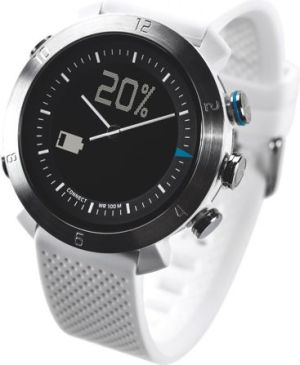 Zegarek CONNECTE DEVICE Cogito Classic – analogowy zegarek z cyfrowym wyświetlaczem Biały (CW2.0-003-01) 1