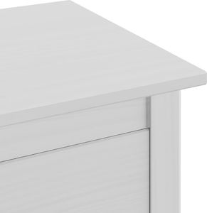 vidaXL Komoda Hill Range, biała, 79x40x80 cm, lita sosna 6