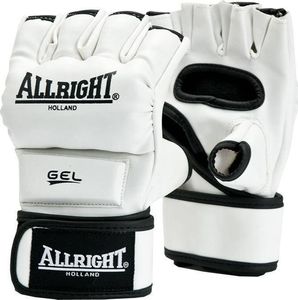 Allright RĘKAWICE MMA PRO PU r.L białe 1