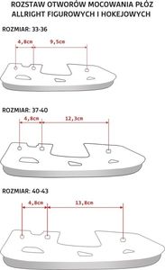 Allright PŁOZA ŁYŻWY FIGUROWEJ r.L 40-43 mod.253B 4