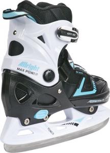 Allright Łyżwy hokejowe 2w1 Max Power czarno-białe r. 33-36 (SKŁHMSMP36) 3