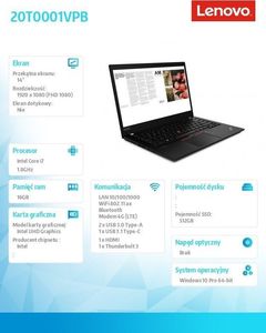 Laptop Lenovo ThinkPad T14s G1 (20T0001VPB) 4