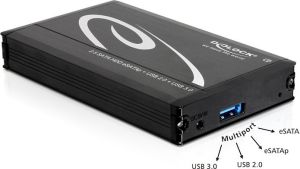 Kieszeń Delock 2.5″ SATA HDD > Multiport USB 3.0 + eSATAp (42492) 1
