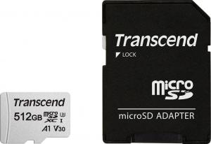 Karta Transcend 300S MicroSDXC 512 GB Class 10 UHS-I/U3  (TS512GUSD300S-A) 1