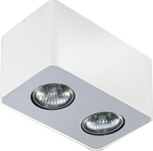 Lampa sufitowa Azzardo Oprawa sufitowa kwadratowa biała AZzardo NINO 2 AZ0737 1