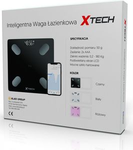 Waga łazienkowa Xtech Inteligentna waga bluetooth 6