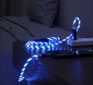 Kabel USB Eleosklep Kabel Magnetyczny 3w1 świecący Iphone Micro USB C 12