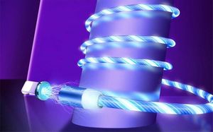 Kabel USB Eleosklep Kabel Magnetyczny 3w1 świecący Iphone Micro USB C 14