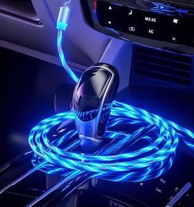 Kabel USB Eleosklep Kabel Magnetyczny 3w1 świecący Iphone Micro USB C 6