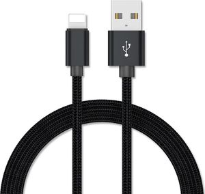 Kabel USB Eleosklep Kabel nylon lightning USB Iphone quick charge 3.0 100 cm 1