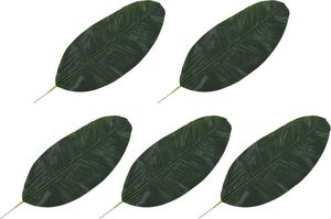 vidaXL Sztuczne liście bananowca, 5 szt., zielone, 50 cm 1