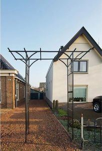 Nature Nature Łuk ogrodowy, metalowy, 114 x 66 x 232 cm, czarny 3