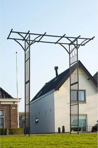 Nature Nature Łuk ogrodowy, metalowy, 114 x 66 x 232 cm, czarny 4