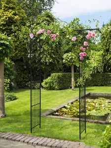 Nature Nature Łuk ogrodowy, metalowy, 114 x 66 x 232 cm, czarny 5