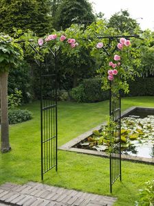 Nature Nature Łuk ogrodowy, metalowy, 114 x 66 x 232 cm, czarny 6