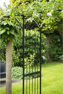 Nature Nature Łuk ogrodowy, metalowy, 114 x 66 x 232 cm, czarny 7