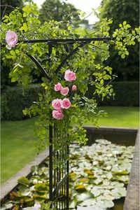 Nature Nature Łuk ogrodowy, metalowy, 114 x 66 x 232 cm, czarny 8