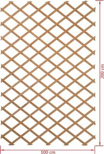 Nature Nature Krata do pnączy, 100x200 cm, drewniana, 6041703 3