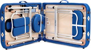 Bodyfit Stół, łóżko do masażu 2-segmentowe aluminiowe XXL uniwersalny (553) 4