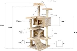 Funfit Drapak dla kota 7 poziomów uniwersalny 11