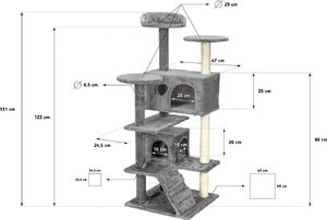 Funfit Drapak dla kota 7 poziomów uniwersalny (1608) 11