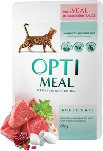 Optimeal Saseszetka cielęcina w sosie żurawinowym 85 g 1
