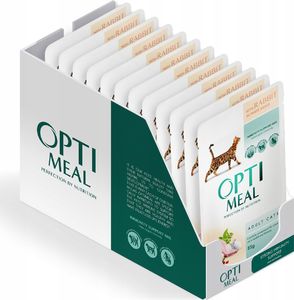 Optimeal OPTIMEAL dla kotów - królik w białym sosie 12x85 g 2