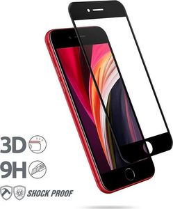 Crong Crong 3D Armour Glass Szkło hartowane 9H na cały ekran iPhone SE 2020 / 8 / 7 + ramka instalacyjna uniwersalny 1
