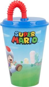 Forcetop Super Mario - Kubek ze słomką 430 ml uniwersalny 3