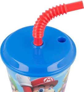 Forcetop Super Mario - Kubek ze słomką 430 ml uniwersalny 4